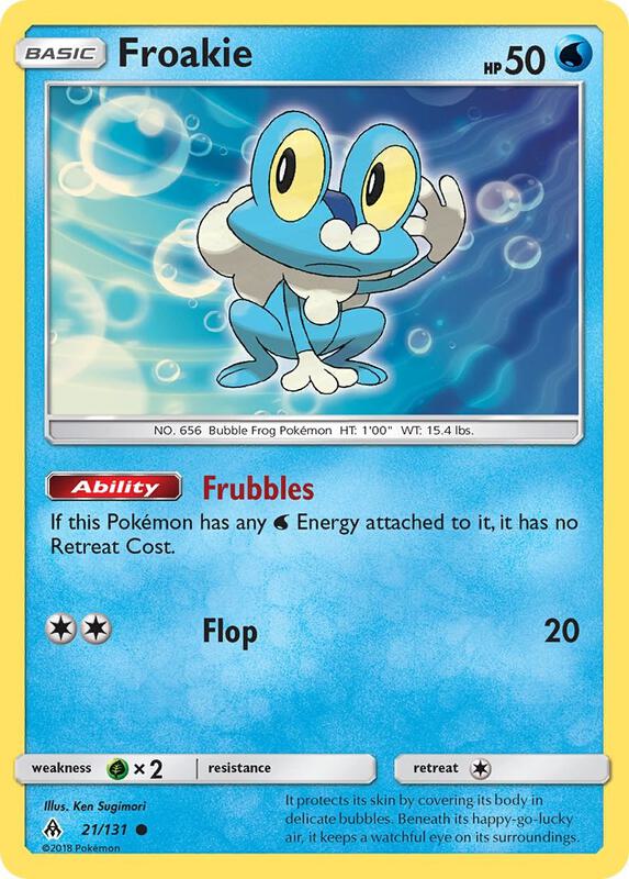 Froakie (21) Pokemon card from SM - Forbidden Light