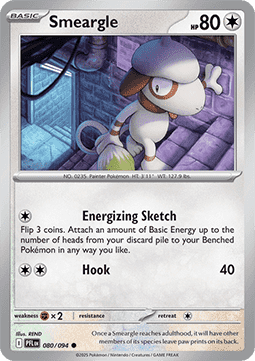 Smeargle Pokemon card from Phantasmal Flames