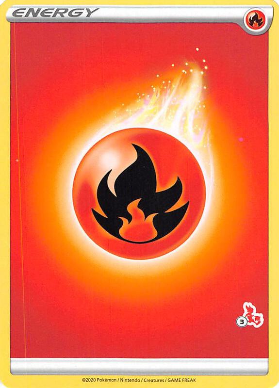 Fire Energy (#3 Cinderace Stamped) Pokemon card from Battle Academy 2022