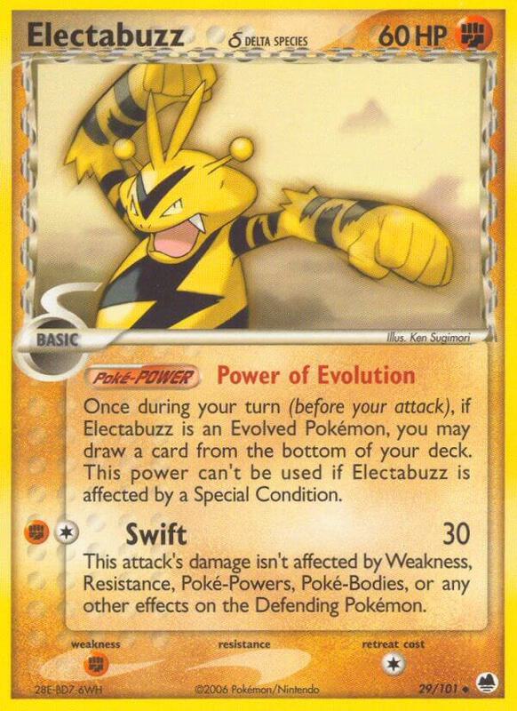 Electabuzz (Delta Species) Pokemon card from Dragon Frontiers