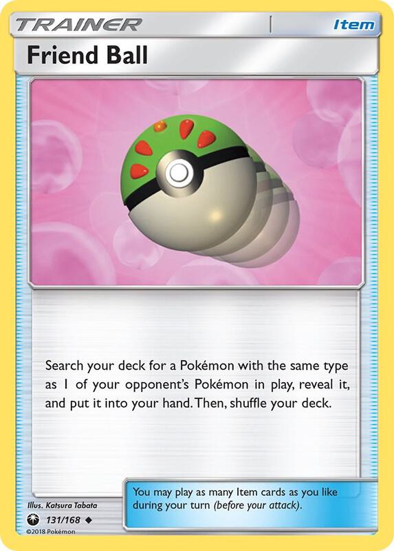 Friend Ball Pokemon card from SM - Celestial Storm