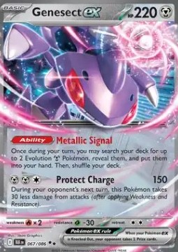 Genesect ex Pokemon card from Black Bolt