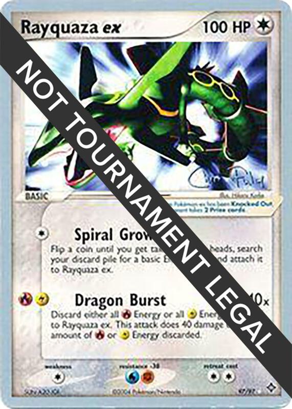 Rayquaza ex - 2004 (Chris Fulop) Pokemon card from World Championship Decks