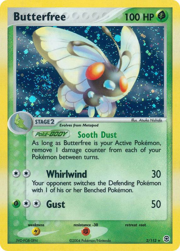 Butterfree Pokemon card from FireRed & LeafGreen