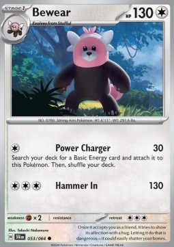 Bewear Pokemon card from Shrouded Fable