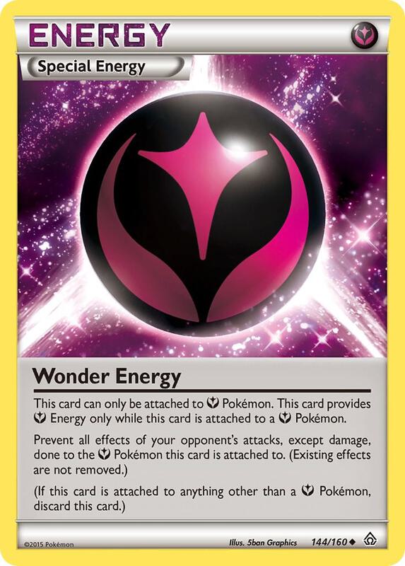 Wonder Energy Pokemon card from XY - Primal Clash