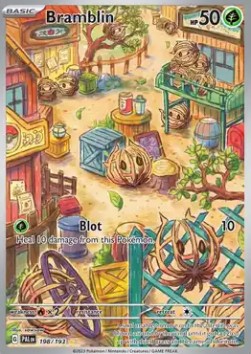 Bramblin Pokemon card from Paldea Evolved