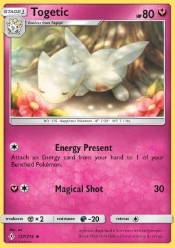 Togetic Pokemon card from Unbroken Bonds