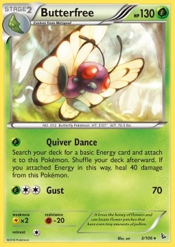Butterfree Pokemon card from Flashfire