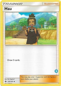 Hau (19) (Alolan Ninetales Half-Deck) Pokemon card from SM Trainer Kit: Alolan Sandslash & Alolan Ninetales