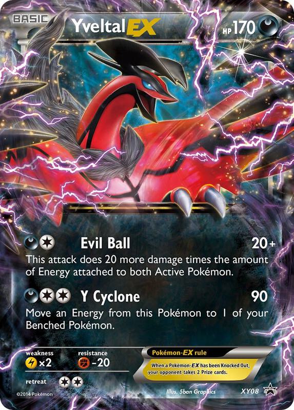 Yveltal EX - XY08 Pokemon card from XY Promos