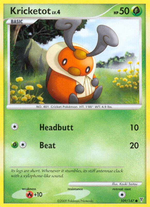 Kricketot Pokemon card from Supreme Victors