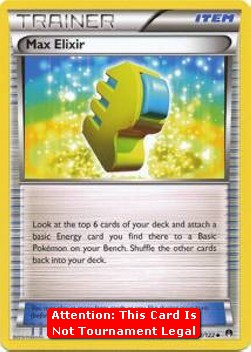 Max Elixir Pokemon card from BREAKpoint