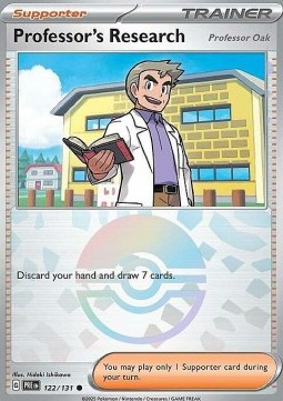 Professor's Research Pokemon card from Prismatic Evolutions Additionals