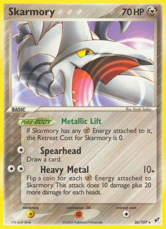 Skarmory Pokemon card from Deoxys