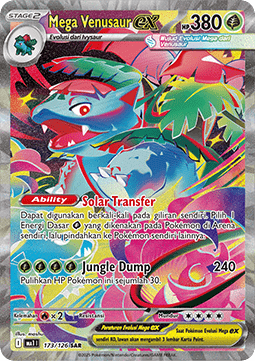 Mega Venusaur ex Pokemon card from Mega Evolution IDTH