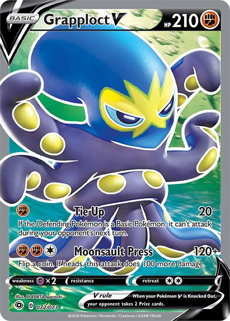 Grapploct V (Full Art) Pokemon card from Champion's Path