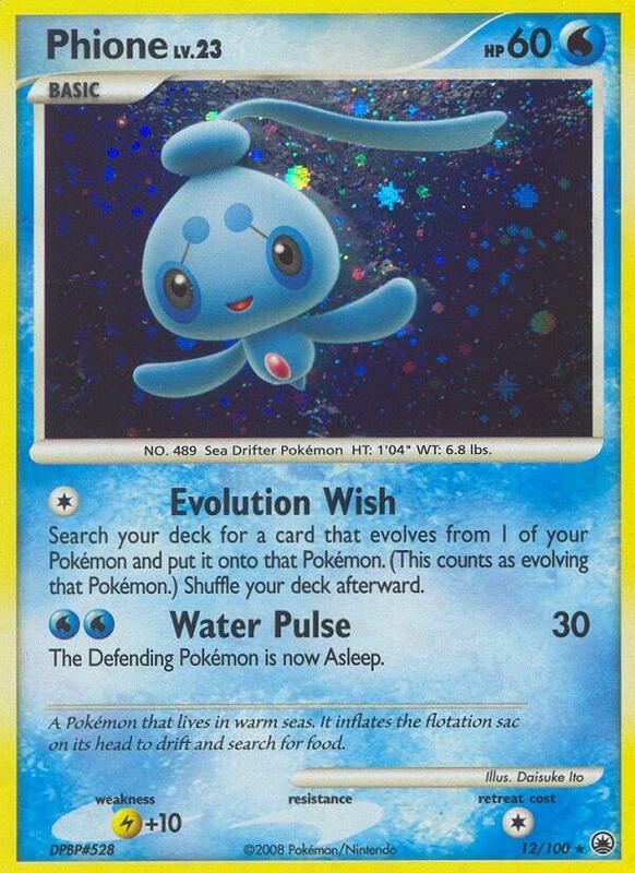 Phione (12) Pokemon card from Majestic Dawn