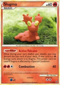Slugma Pokemon card from Undaunted