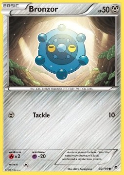 Bronzor (Holo) Pokemon card from Phantom Forces