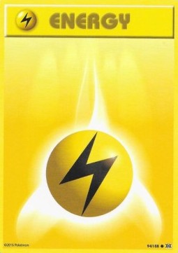 Lightning Energy Pokemon card from Evolutions