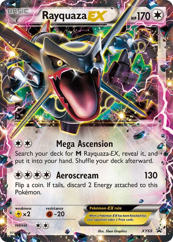 Rayquaza EX (Shiny) Pokemon card from XY Promos