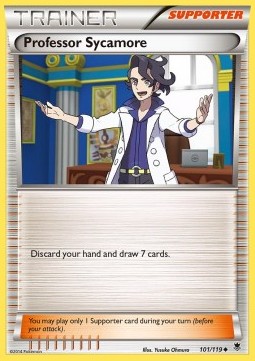 Professor Sycamore Pokemon card from Phantom Forces