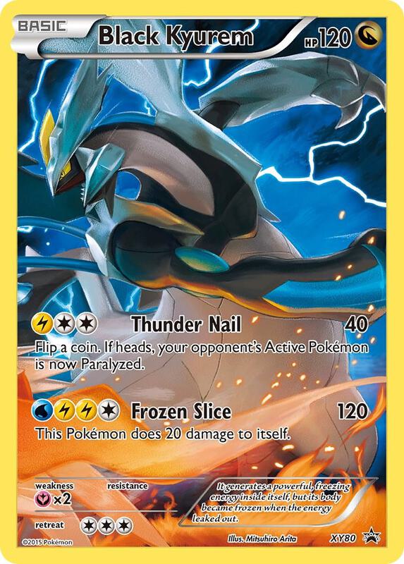 Black Kyurem - XY80 Pokemon card from XY Promos