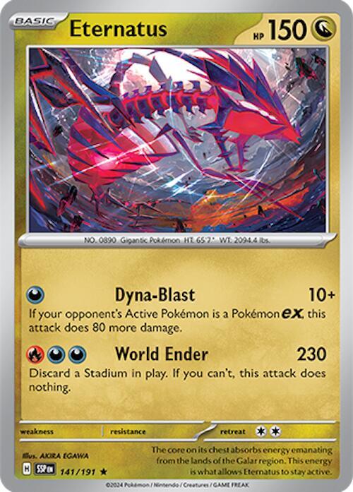 Eternatus Pokemon card from SV08: Surging Sparks
