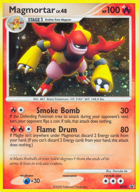 Magmortar - DP20 Pokemon card from Diamond and Pearl Promos