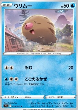Swinub Pokemon card from Battle Region