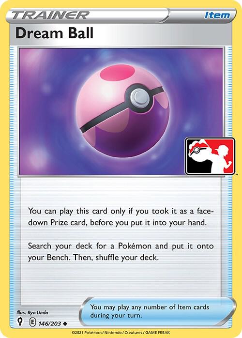 Dream Ball Pokemon card from Prize Pack Series Cards