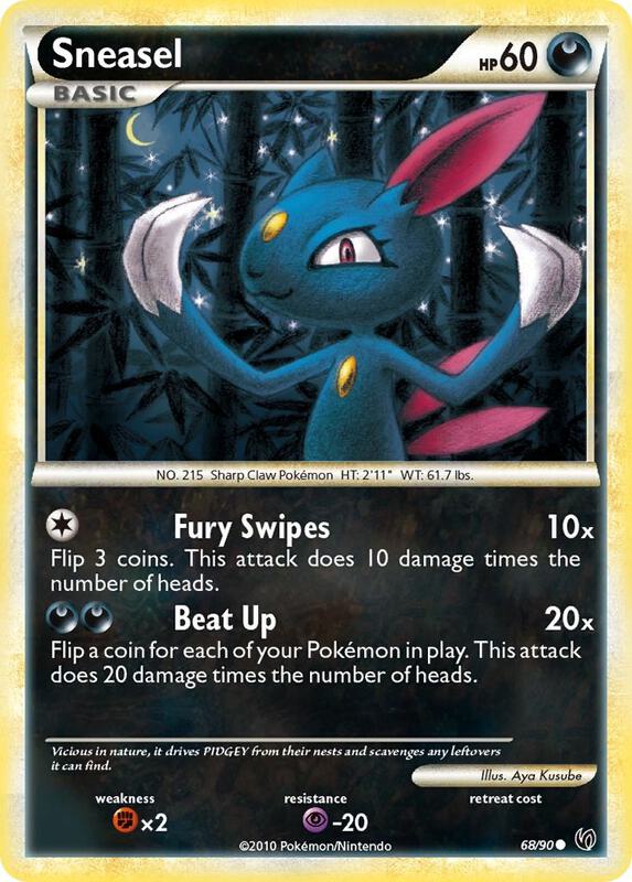 Sneasel Pokemon card from Undaunted