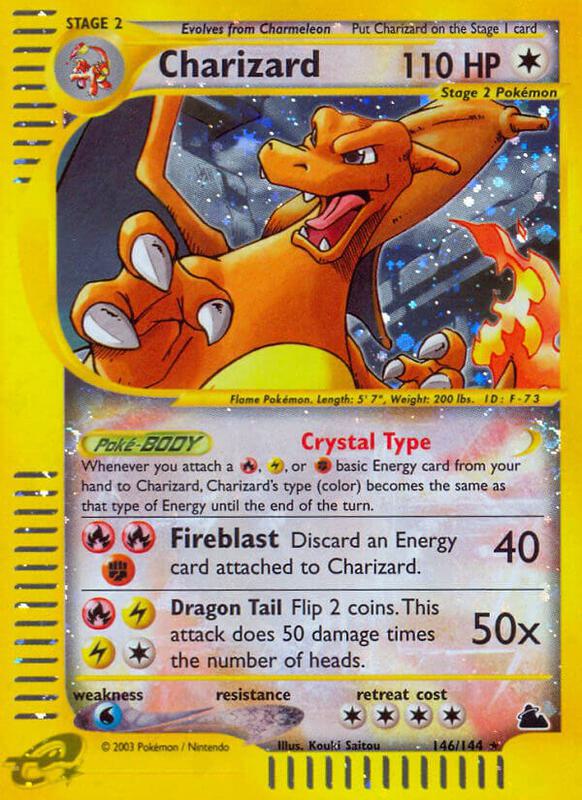 Charizard Pokemon card from Skyridge