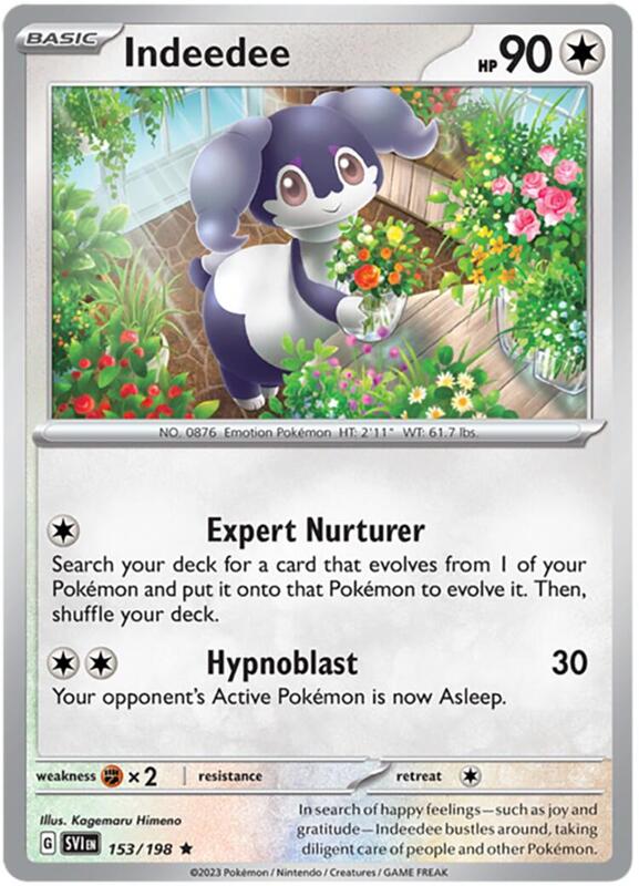 Indeedee Pokemon card from Deck Exclusives