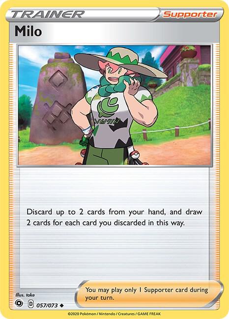 Milo Pokemon card from Champion's Path