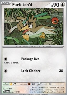 Farfetch'd Pokemon card from 151