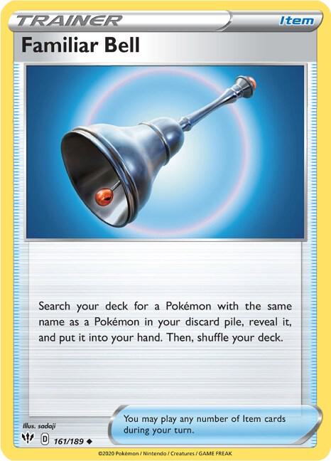 Familiar Bell Pokemon card from SWSH03: Darkness