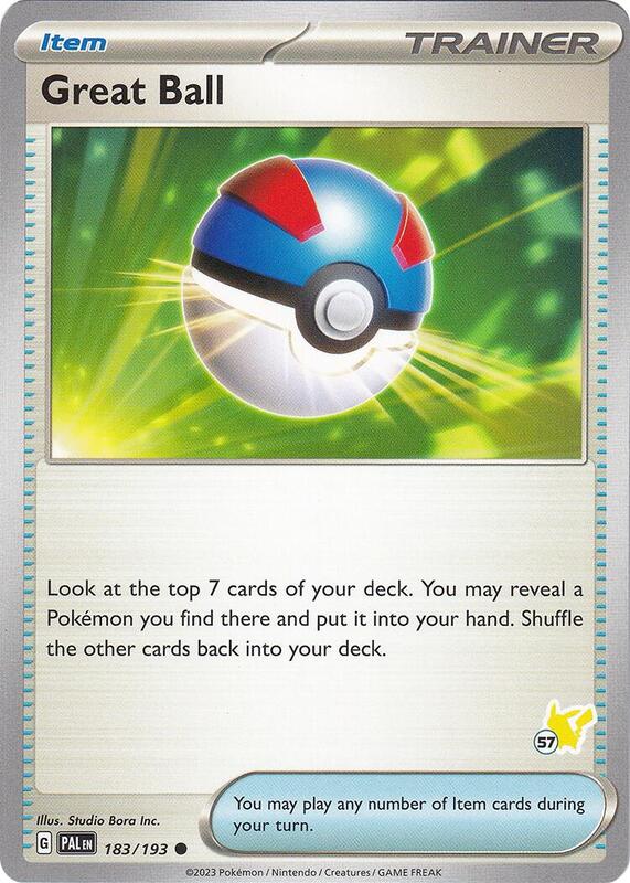 Great Ball - Pikachu 57 Pokemon card from Battle Academy 2024