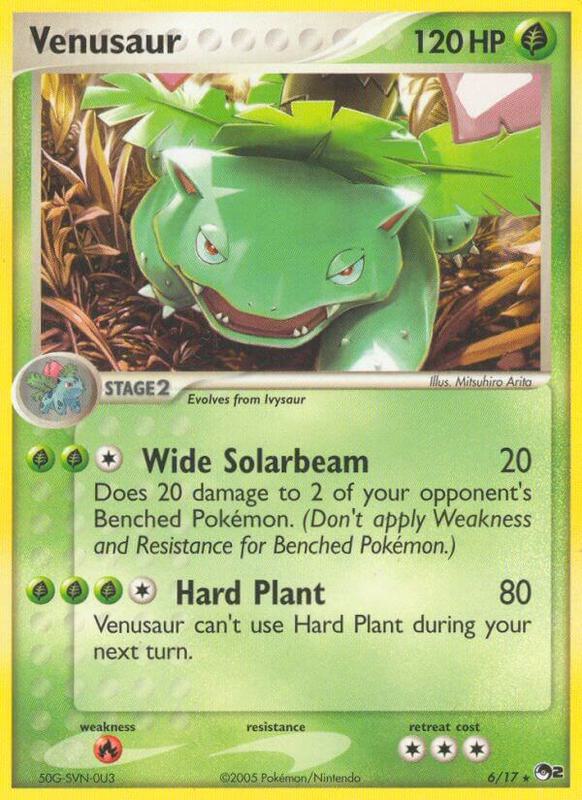 Venusaur Pokemon card from POP Series 2