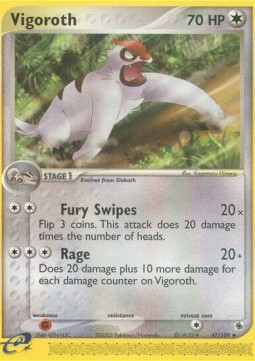 Vigoroth Pokemon card from EX Ruby Sapphire