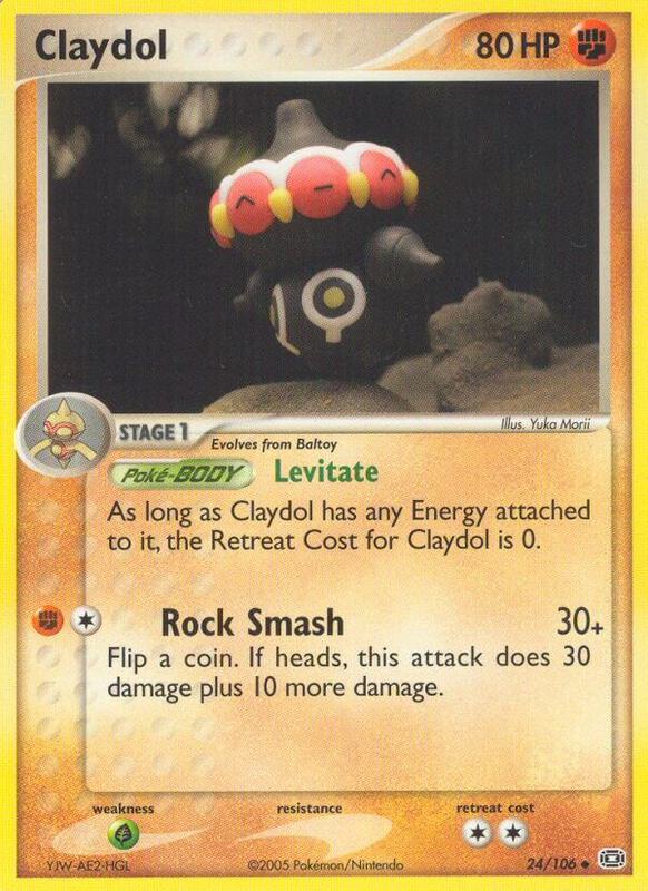 Claydol Pokemon card from Emerald