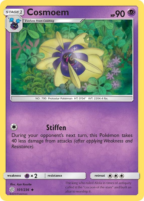 Cosmoem Pokemon card from SM - Cosmic Eclipse