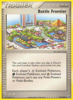 Battle Frontier Pokemon card from EX Emerald
