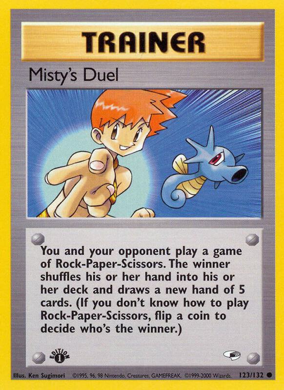 Misty's Duel Pokemon card from Gym Heroes