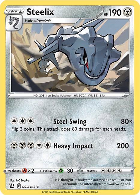 Steelix Pokemon card from SWSH05: Battle Styles
