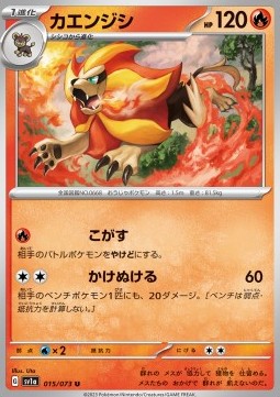 Pyroar Pokemon card from Triplet Beat