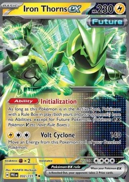Iron Thorns ex Pokemon card from Prismatic Evolutions