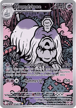 Houndstone Pokemon card from Mega Evolution