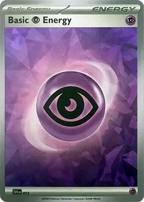 Basic Psychic Energy (Cracked Ice Holo) Pokemon card from SVE: Scarlet & Violet Energies